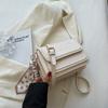 New Minimalist Solid Color Texture Popular Crossbody Bag Multi-layer Niche Women's Versatile Shoulder Bag