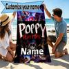 Custom Name Personalized Poppy Playtime Print Beach Towel, for Trip Camping Beach Party Home Decor, Birthday Gift for Family & Friends