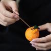 Kreativer Keramik Orangen Räucherstäbchenhalter Kreativer Räucherbrenner Holz Räucherstäbchenplatte Aschefänger Buddhismus Zubehör Heimdeko