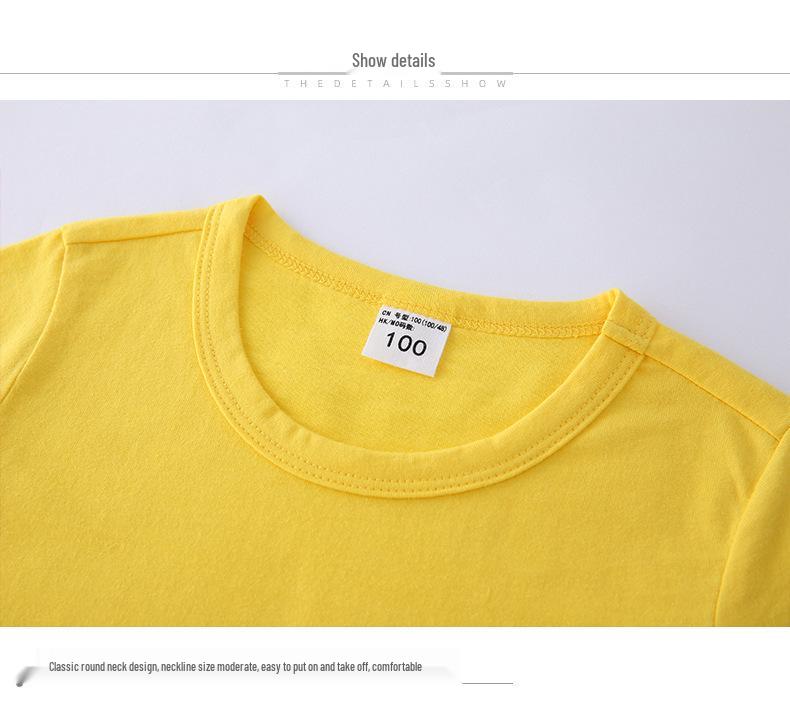 2023 Kids' Cotton Summer Short Sleeve T-shirt - Boys & Girls Half Sleeve Top