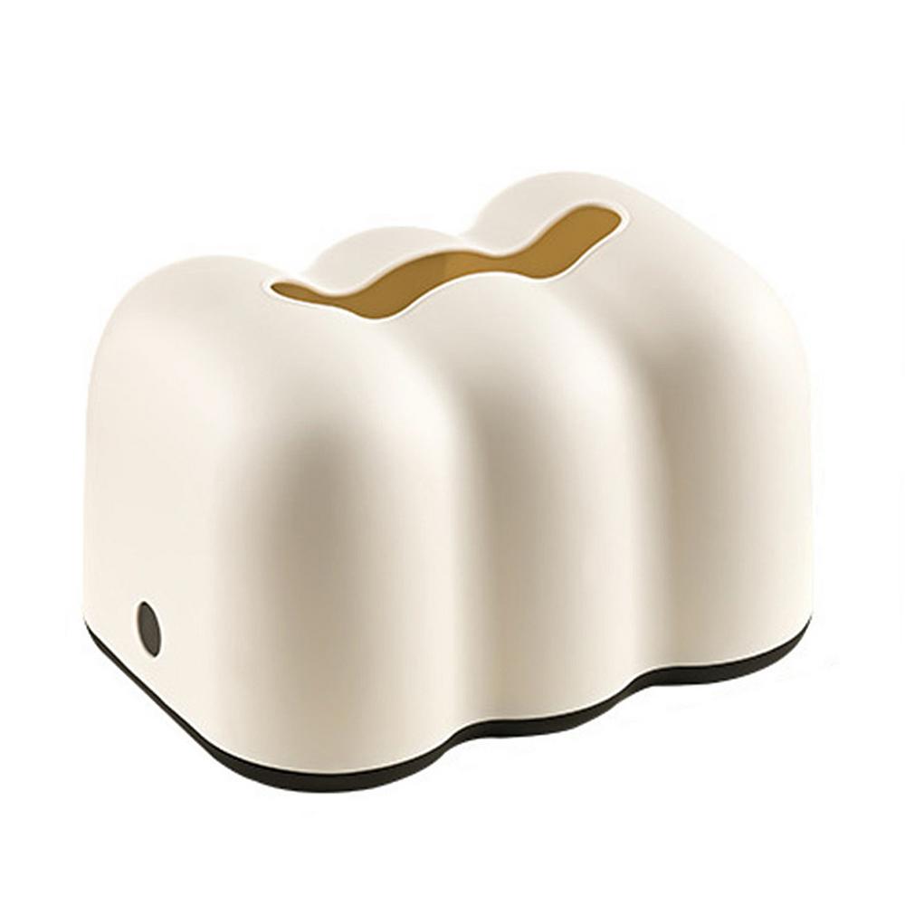 

Tissue Box Cover Cloud Shape Multifunctional Tabletop Draw Paper Container Smooth Paper Extraction Tissue Holder For Bathroom белый