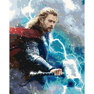 Paint By Number Pictures To Paint - Thor In The Storm Marvel 40X50