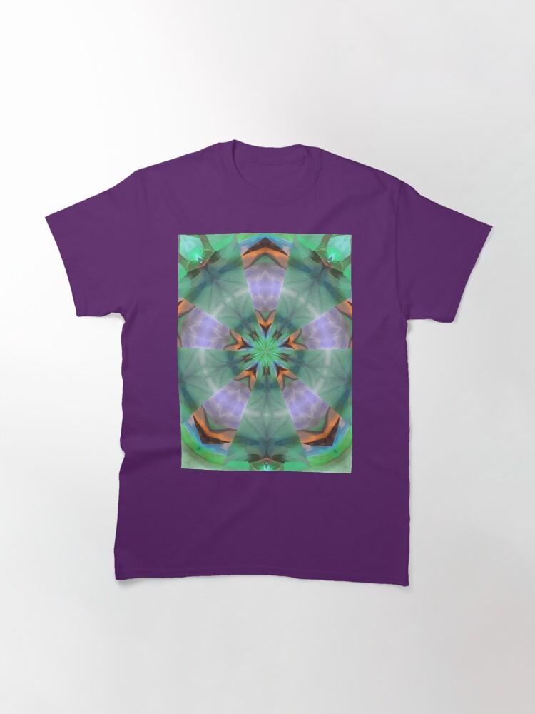 Pentangle Pastel Shades Multicolored Kaleidoscope Pentangle Pattern 6 Classic T-Shirt