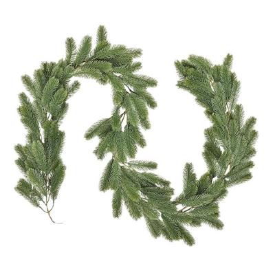 Guirlande de cèdre de Noël réaliste artificielle, verdure de pin, plante suspendue décorative pour cheminées, escaliers, porte d'entrée