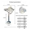 New 1-10W Miniature Spiral Wind Turbine Scientific Experiment Power Lamp White Solar Wind Generator Model with LED Light 320mm