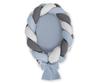 2-in-1 Braided Baby Cocoon - Dirty Blue-gray-anthracite