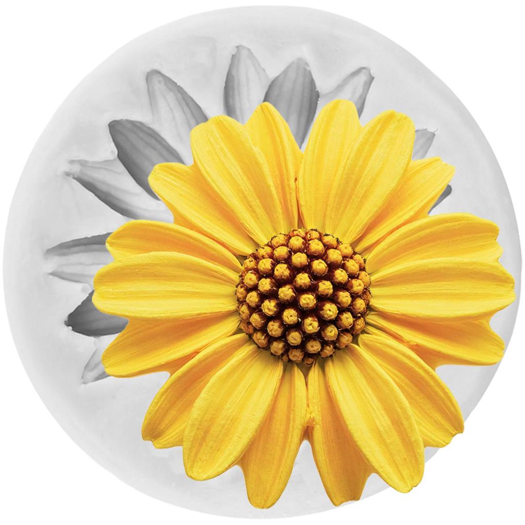 Flower Silicone Molds Sunflower Rose Chrysanthemum Flower Fondant Mold Cake Decorating Tools Cupcake Topper Candy Resin Clay Chocolate Gumpaste Mold