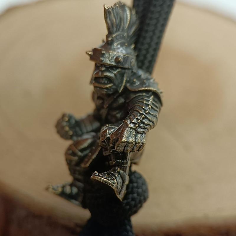 Soldier Brass Knife Beads DIY Woven Bracelets Lanyard Keychain Pendants Accessories Outdoor Tool Hangings Charms