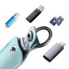 Leather U Disk Pouch Protective Cover Storage Bag USB Flash Drive Memory Stick Case Key Ring Holder Digital Accessories