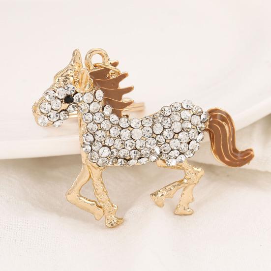 Keychain Pendant 2026 Year of Horse Mascot Good Luck Charm Key Chain Bags Backpacks Car Decoration Chinese New Year Gift