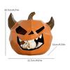 Halloween Pumpkin Decorations Halloween Resin Pumpkins Ghost Ornaments Scary Table Centerpieces Home Decor for Holiday Backyard