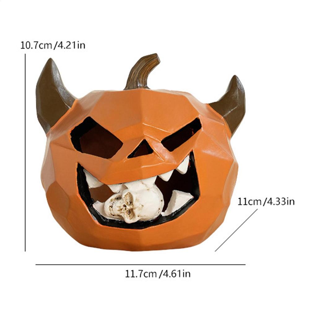 Halloween Pumpkin Decorations Halloween Resin Pumpkins Ghost Ornaments Scary Table Centerpieces Home Decor for Holiday Backyard