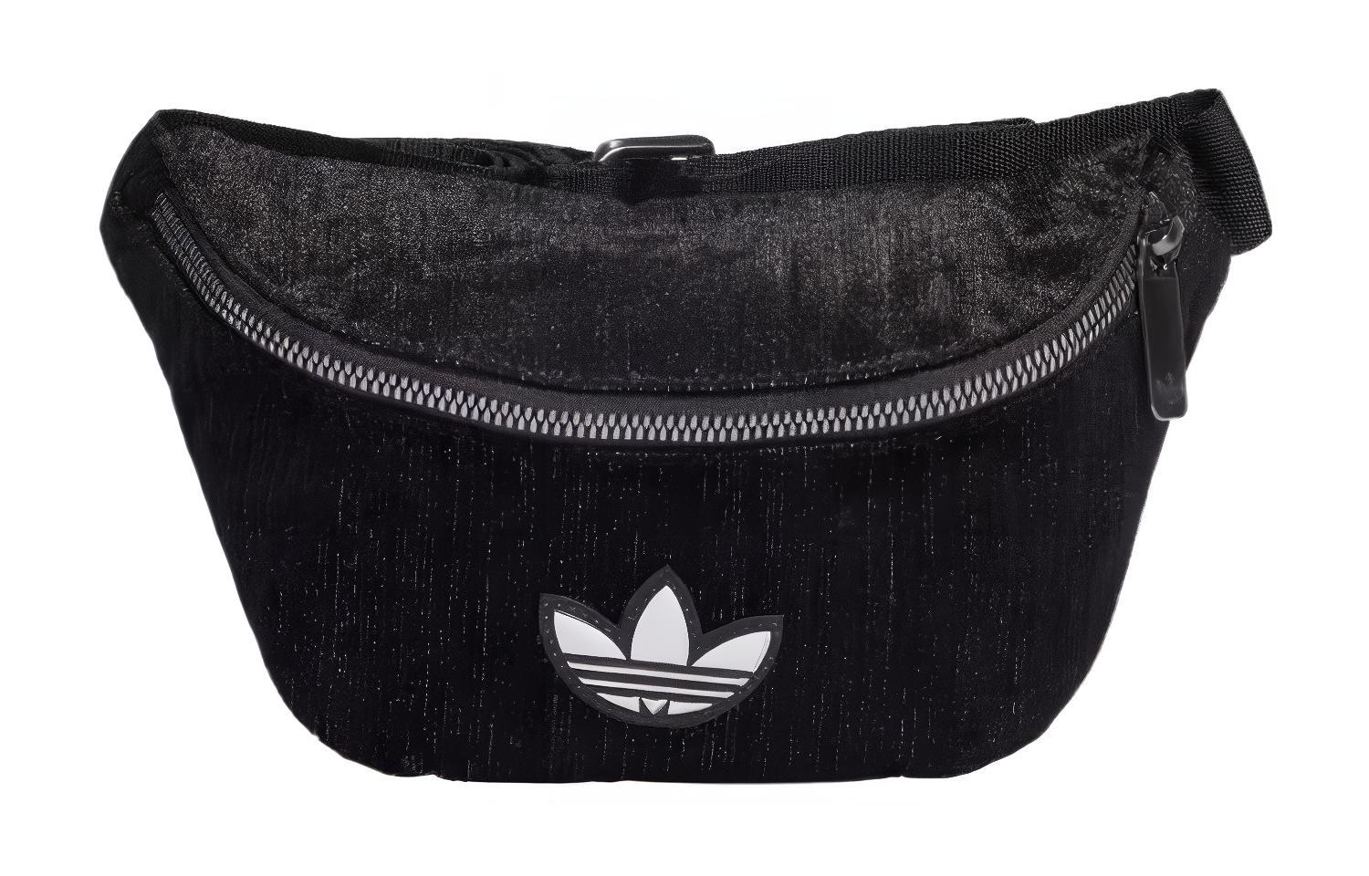 Adidas Originals Recycled Polyester Plain Weave Fabric Fanny Pack Regular Women s Black II3382
