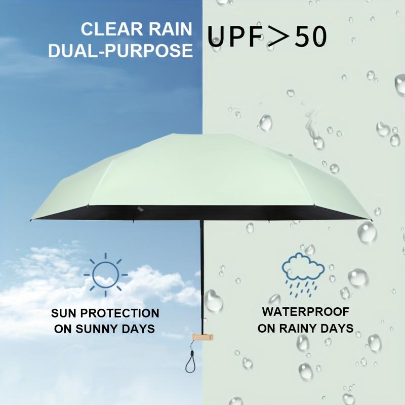 Mini Capsule Umbrella Small Pocket Rain Umbrella Folding UV Ultraviolet Protection Ultra Light Sunny And Rainy Dual Use Umbrella