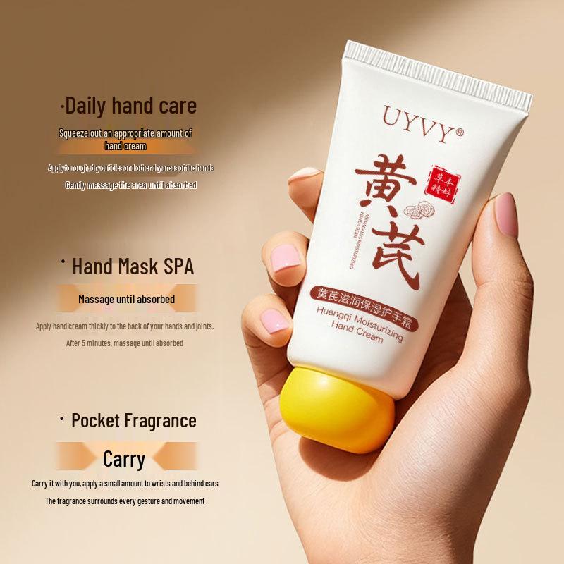 UYVY Astragalus Nourishing & Moisturizing Hand Cream, Anti-Drying, Travel-Size, Genuine