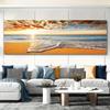 Modern Wave Beach Sunset Canvas Painting Natural Sea View Posters And Printed Wall Art Photos For Living Room Bedroom Decor