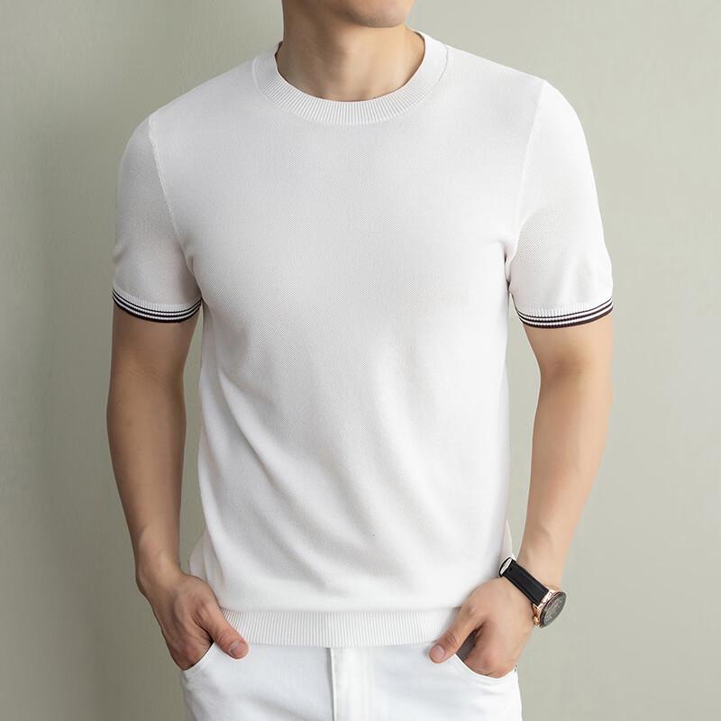 IMAGINEX Men s Lyocell Linen Knit Short Sleeve T-Shirt 39