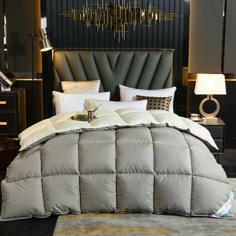 4lbs Quilted Comforter Reversible Fluffy Warm Bed Quilt For Autumn Winter Bedroom Bedding