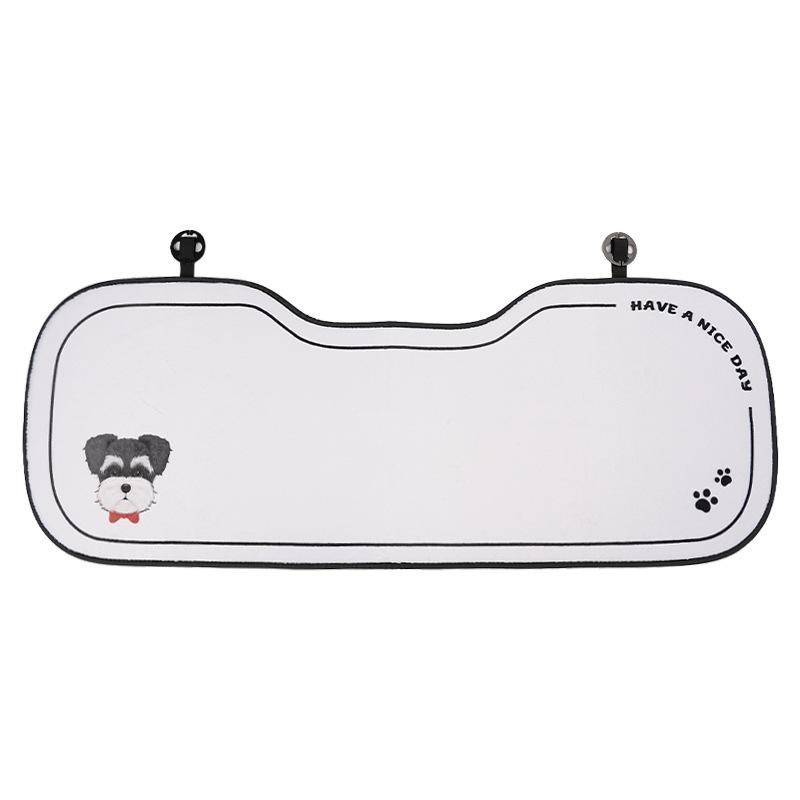 Niedliches Welpen Autositzkissen Plüsch Dick Warm Autositz Nackenkissen Winter Anti-Rutsch Autositzbezug Rückenkissen Lendenwirbelstütze