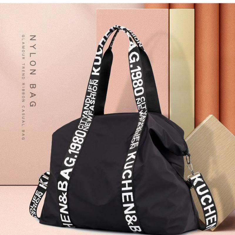 Moda inverno nova bolsa feminina leve ombro nylon grande capacidade mensageiro portátil viagem bolsa