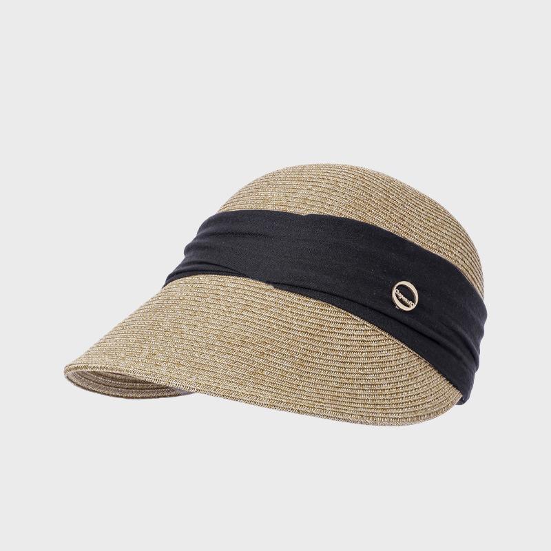 Spring Summer Straw Woven Breathable Sunscreen Fisherman Hat Outdoor Women's Cap