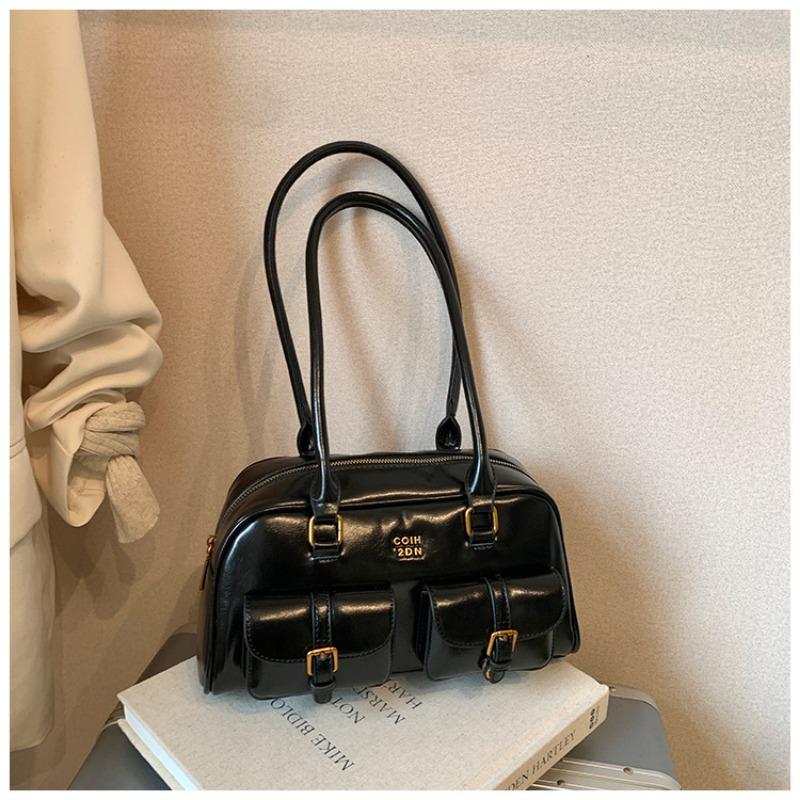 New Pillow Bag Autumn Vintage Maillard Niche Underarm Bag Female Bowling Ladies Underarm Bag