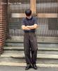 CUZNELLO Cool Cotton Striped Polo Short Sleeve Knit_Navy