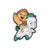 Creative Cartoon Character Brooch Badge Unique Metal Accessory For Spring Kids