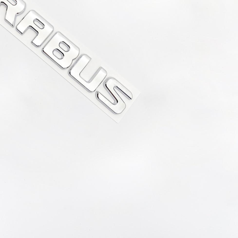 Pro Mercedes Benz Brabus C W203 W204 W205 kupé Odznak kufru auta Logo Samolepka Písmena B20 B30 D30 450 650 ABS Emblém Chrom Stříbrná