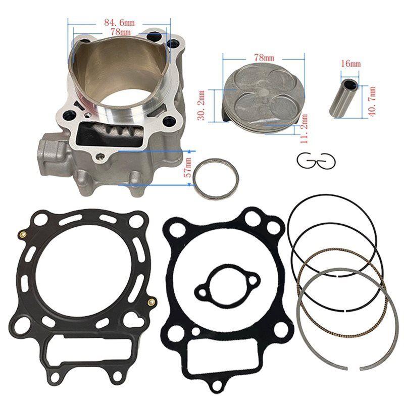 Versatile Top End Rebuild Kit For Honda CRF250R 2004-2009 78Mm Cylinder Piston 12100-KRN-670, 12100-KRN-732