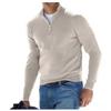 HNXC Men's Fashion Casual Autumn Winter Long Sleeve V-Neck Blouses & Shirts Classic Exquisite