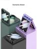 Samsung Z Flip5 Magnetic Full-Coverage Case with Large Window - Solid Color Hard Shell