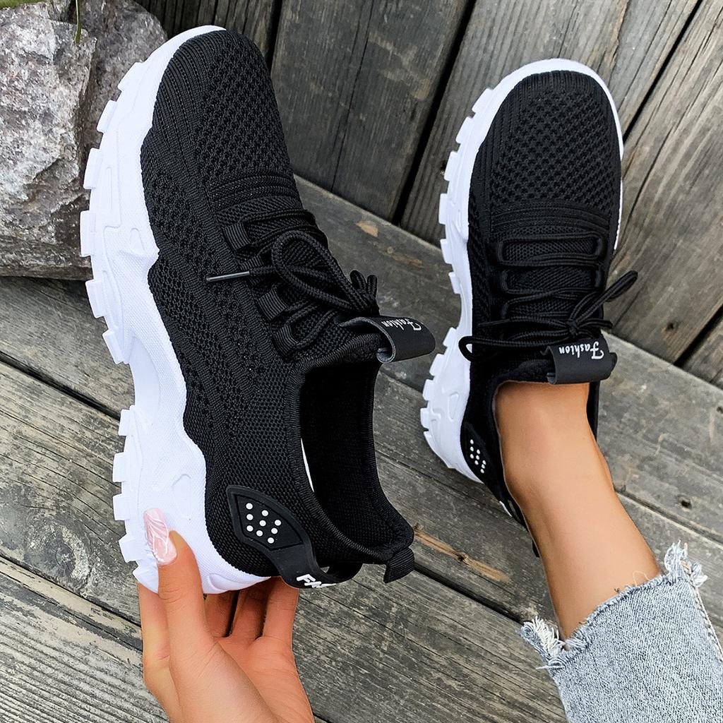 Shoes Women Spring Fashion New Running Shoes Mesh Breathable Thick-soled Shoes Sports Shoes