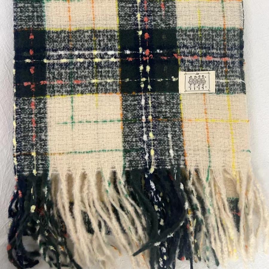 New Style Korean Style Hoop Yarn High Quality Imitation Cashmere Winter Student All Match Plaid Thickened Warm Scarf