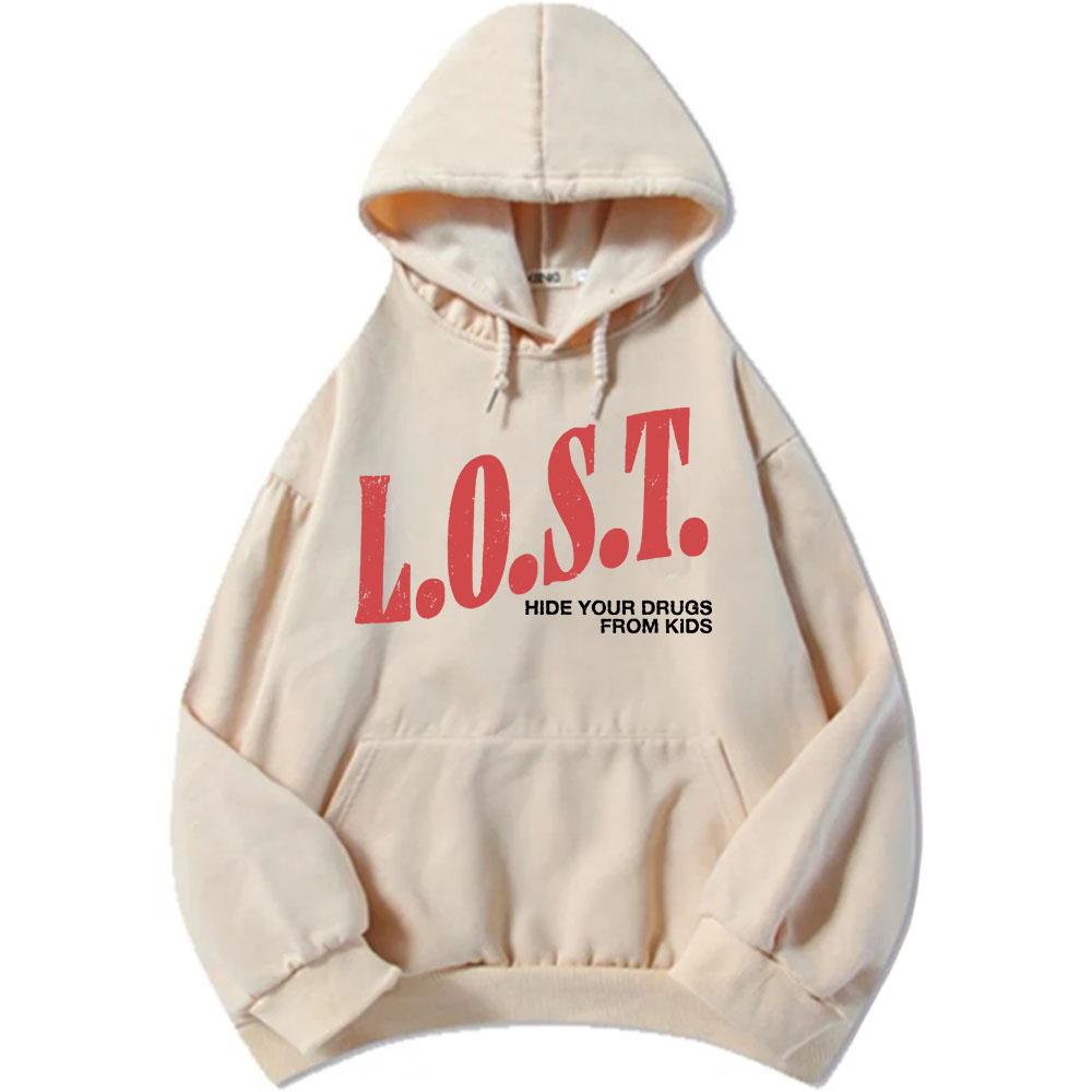 Mgk Lost Americana Hoodies Mode Herbst Fleece Kapuzenpullover Freizeit Langarm Herren Pullover Grafische Druckoberteile