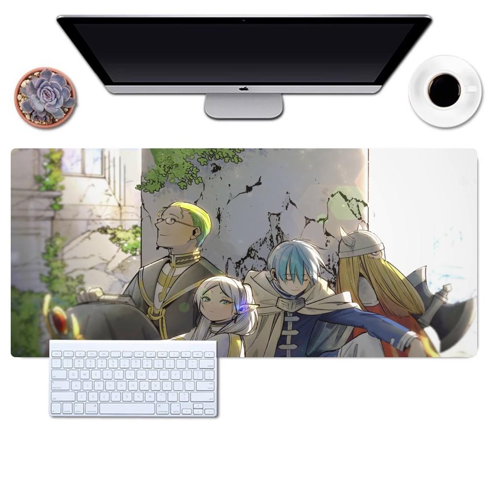 Mousepad Anime Frieren per Gaming Ufficio Scrivania Grande per Computer Antiscivolo Bordo Lock Mouse Pad