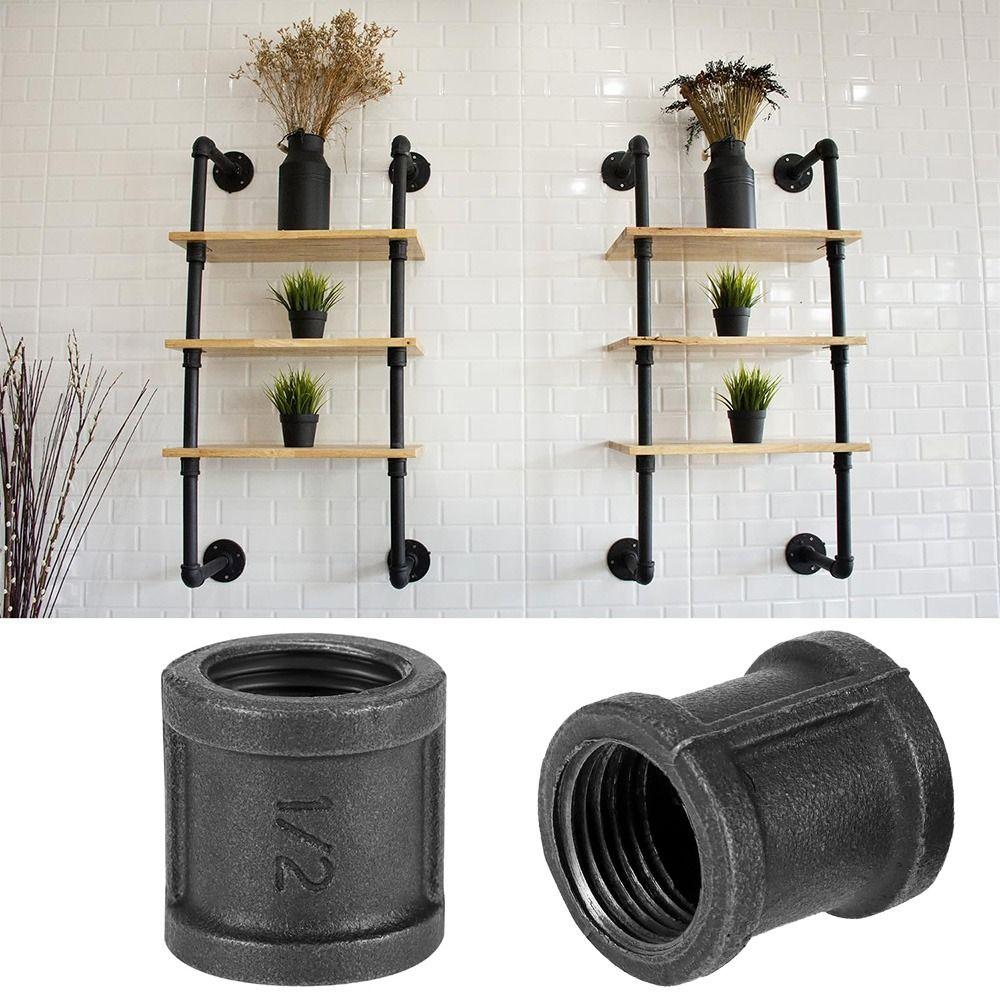 Černá potrubní přípojka Temperovaná litina Instalatérská potrubní spojka Nový dekor Nábytek