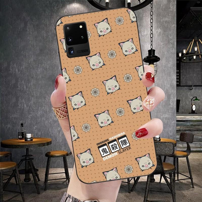 

Чехол для телефона Ghost Slayer для Samsung Galaxy S6 S7 S8 S9 S10 S21 S22 Plus Ultra Мягкая черная накладка для телефона Galaxy S6 Edge