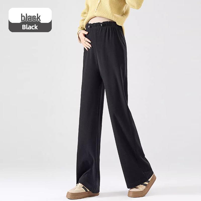 

Брюки для беременных Jingqi с широкими штанинами - Не сдавливающие, стиль осень/зима 2025 L (100-115 lbs)