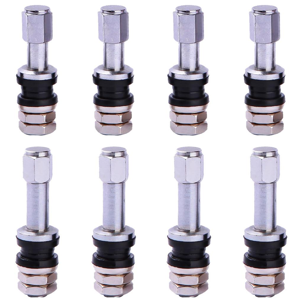 Tire Valves [Set of 8] Metal Valve Stem, Tire Air Valve, Metal Tubeless Valve,