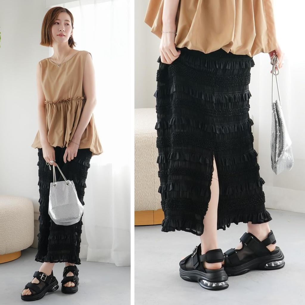 Sheer Sports Thick Air Black KH1034 [AmiAmi] Sandals, Sandals, Sole, Cushion, Women's Shoes, (Beige, 24.5cm)