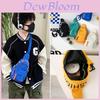 Stylish Ins New Trendy Boys Sling Bag Lightweight Canvas Letter Crossbody Backpack
