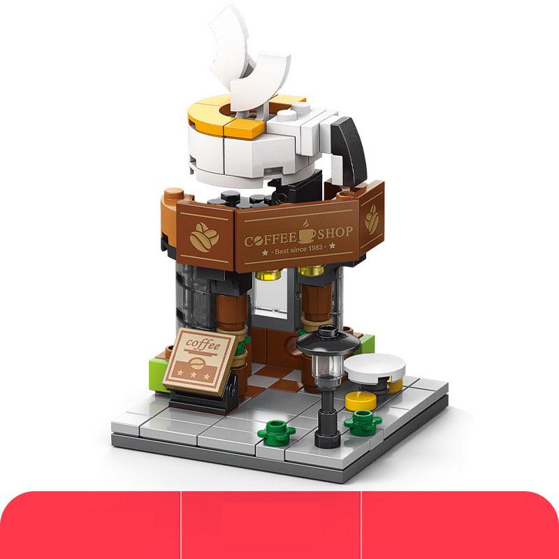 Seria Variety Street View DIY Małe elementy konstrukcyjne klocki puzzle dla dzieci prezent