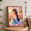 Disney Jasmine oil painting kit home bedroom wall decor creative handmade gift stunning floral palace art masterpiece unique present