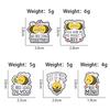 Creative Cartoon Bee Brooch – Cute Insect with English Quote, Heart Personality Badge, Accessory for Backpack Decoration