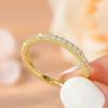925 Sterling Silver Minimalist Thin Rings for Women Wedding Brilliant Cubic Zircon High Quality Female Finger Ring Jewelry