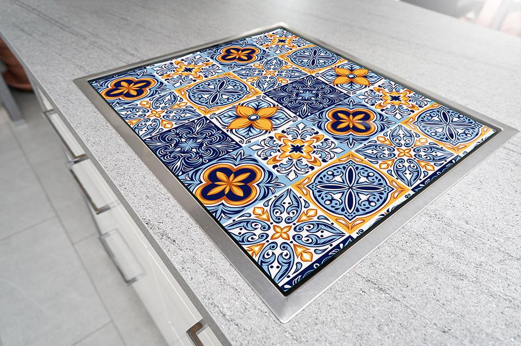 SZKLANA PŁYTA OCHRONNA NA KUCHENKĘ 70x52 MOZAIKA