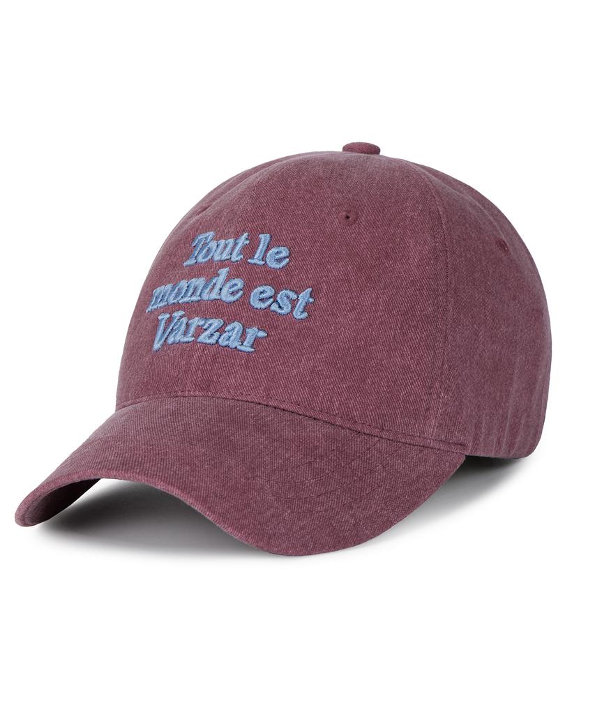 Bajal Tmv Lettering Ball Cap [Pigment Burgundy]