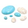 10pcs/Lot Oval Turquoises Cabochons Cameo For Jewelry Making Natural Stone Beads Cabochon Flatback Cabochon DIY Necklace Rings