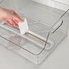 Space Saving Desktop Book Organiser Clear Acrylic Bookend Heavy Duty Book Support for Magazines Document Notebook Album